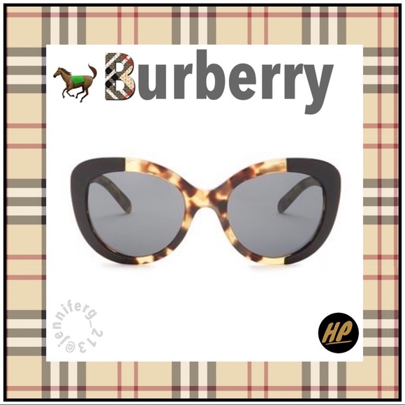 BURBERRY 54mm BUTTERFLY SUNGLASSES in HAVANA - Picture 3 of 12